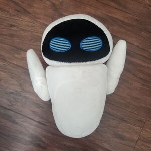 Disney Pixar Wall-E Eve Eva Rotating Head Plush Robot Toy White Pixar 12” Soft